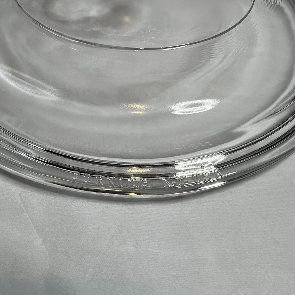 Clear Glass Round Pyrex Replacement Lid with Knob #26 Corningware 7 1/4